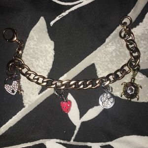 Fossil charm bracelet